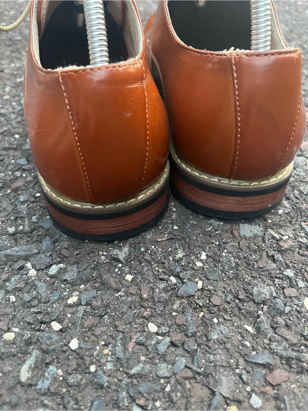 Bruno Marc Men’s Size 10 Brown Cap Toe Oxford Dress Shoes Lace Up Classic